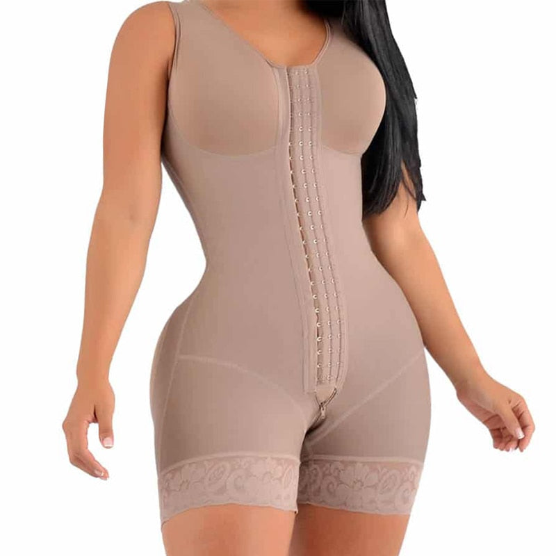 Fajas Colombianas Post Surgery Shapewear Compression laihdutus vyötärö nainen tasainen vatsa pitsi Shaper Skims shortsit Bodyshaper